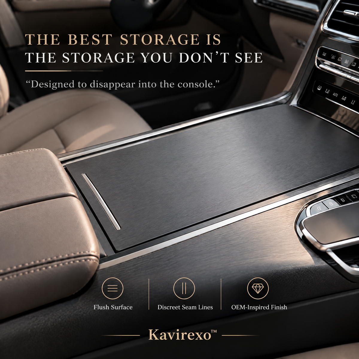 Kavirexo™ Console Sliding Privacy Vault