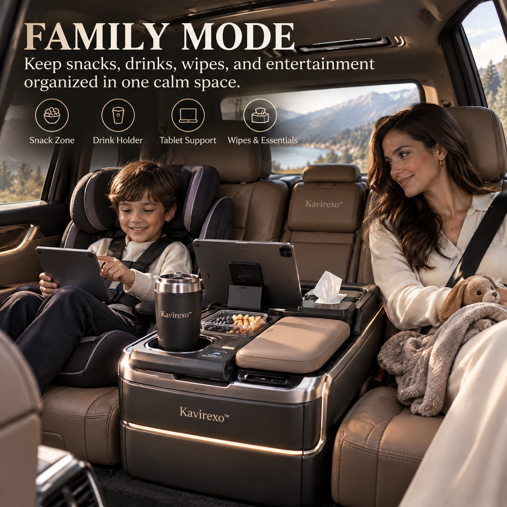 Kavirexo™ Convertible Rear Seat Lounge Dock