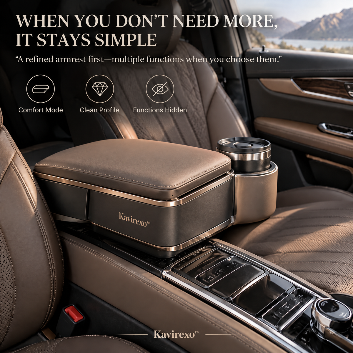 Kavirexo™ Rotating Armrest Utility Hub