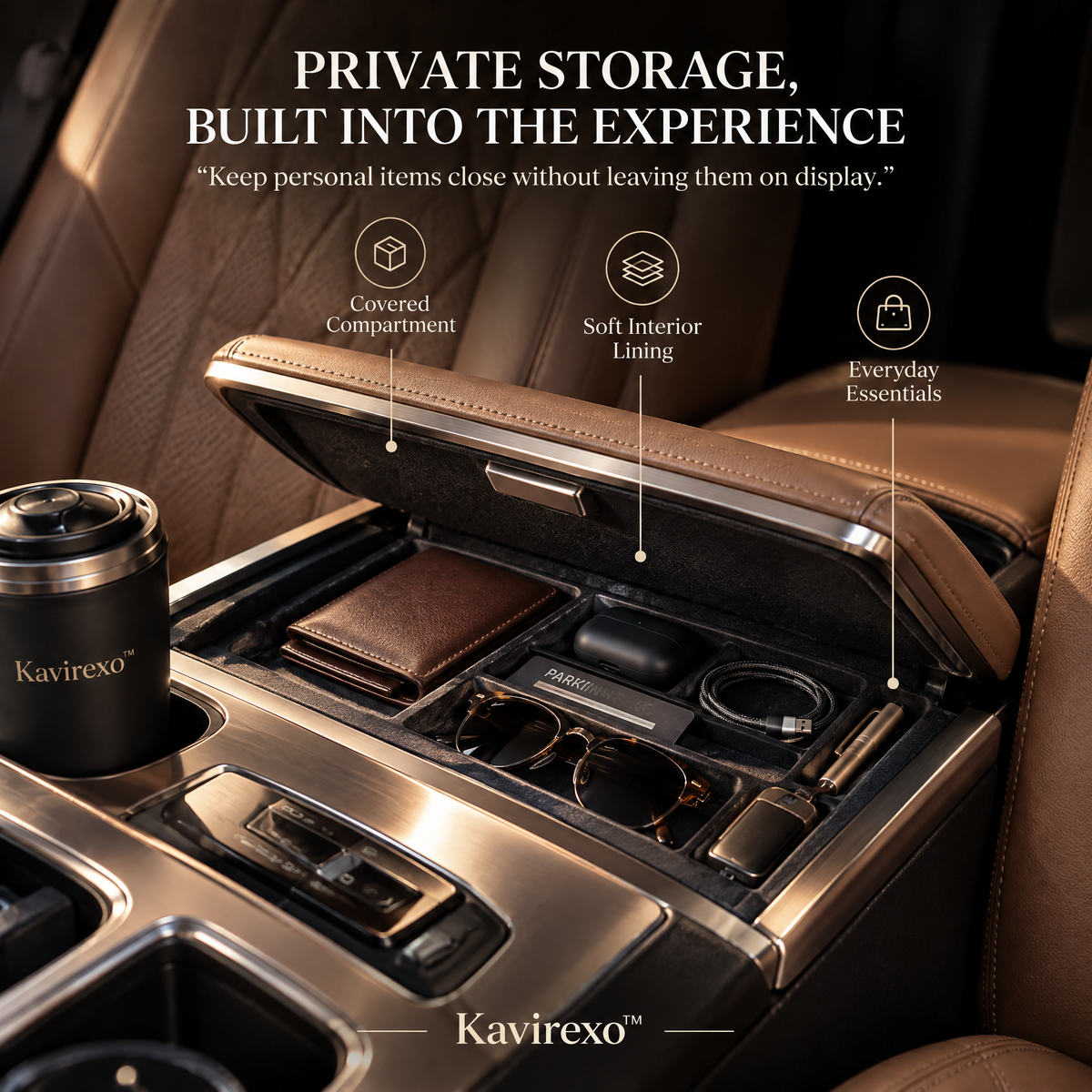 Kavirexo™ Rear Seat Executive Console