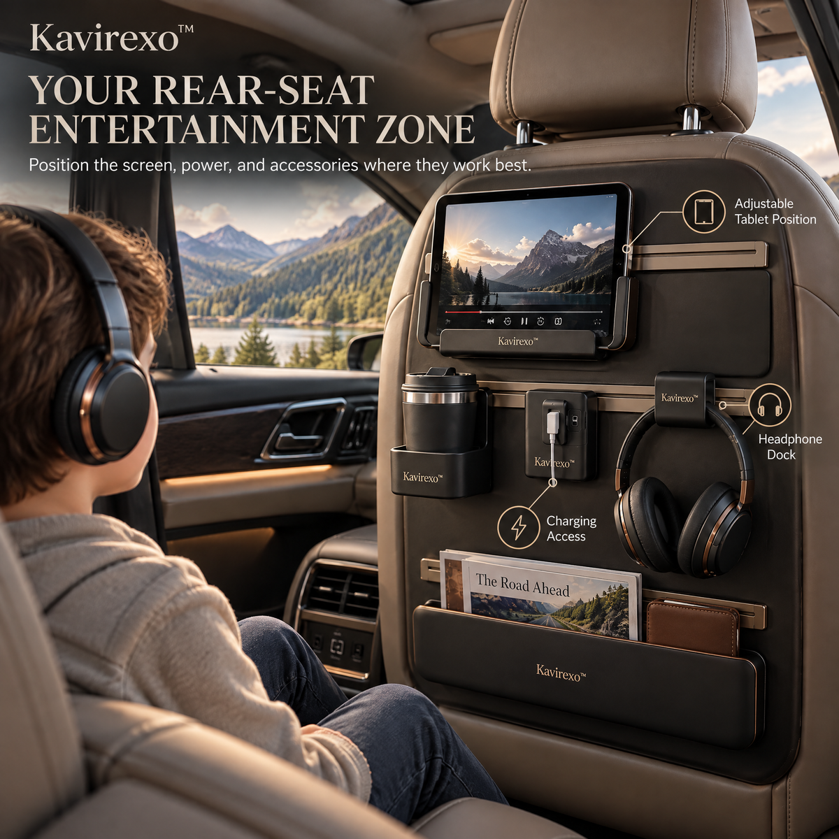 Kavirexo™ Seatback Modular Travel Wall