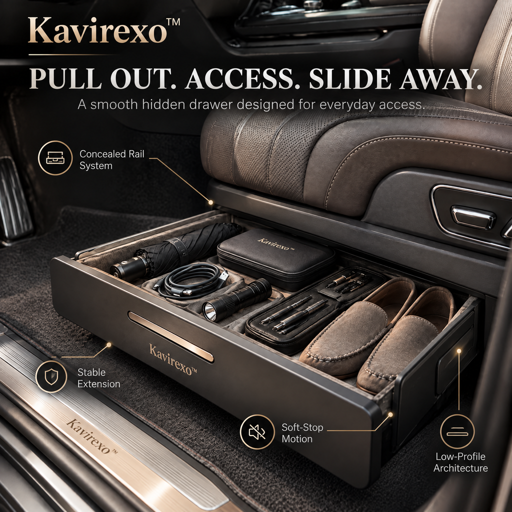 Kavirexo™ Under-Seat Pull-Out Drawer