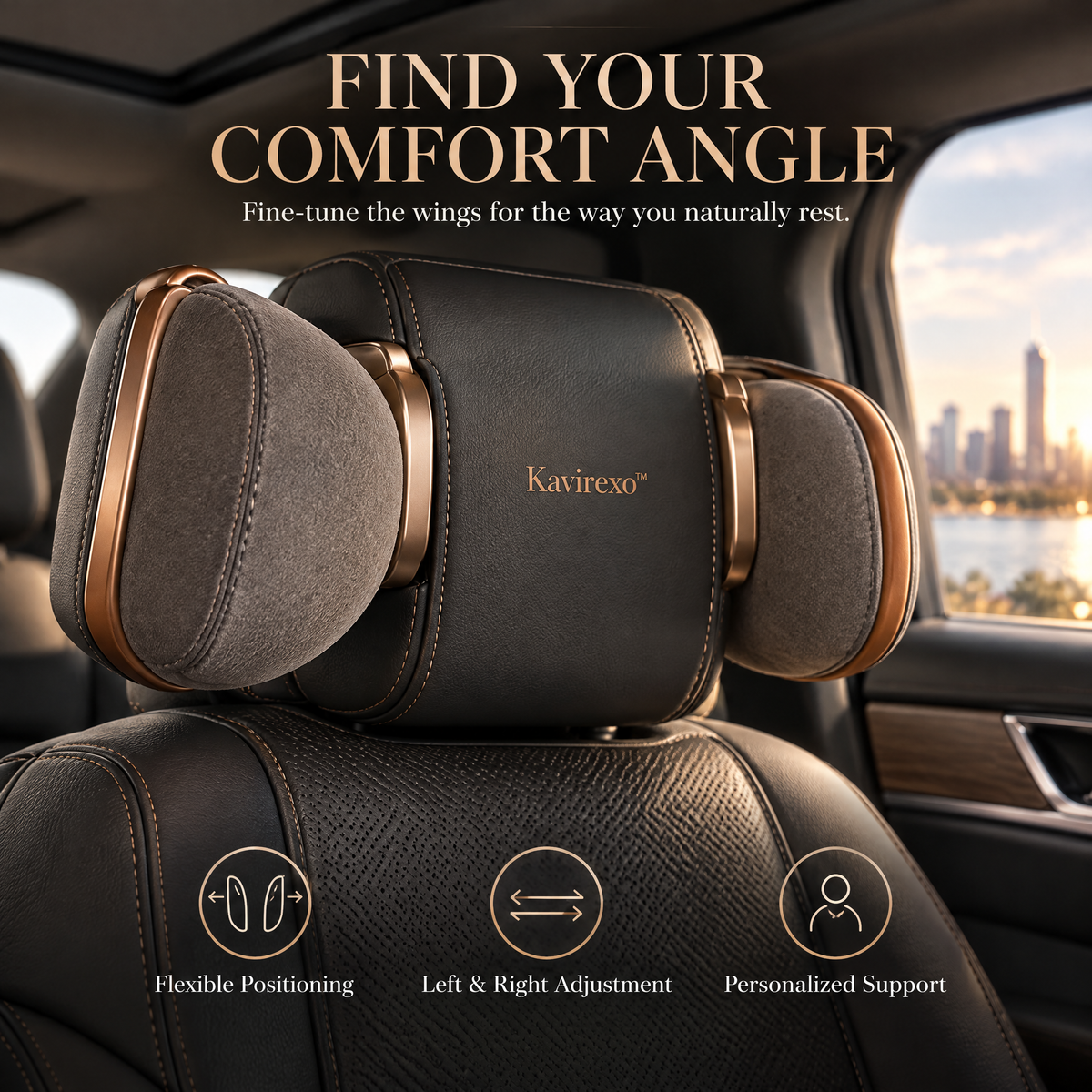 Kavirexo™ Adaptive Headrest Comfort Wing