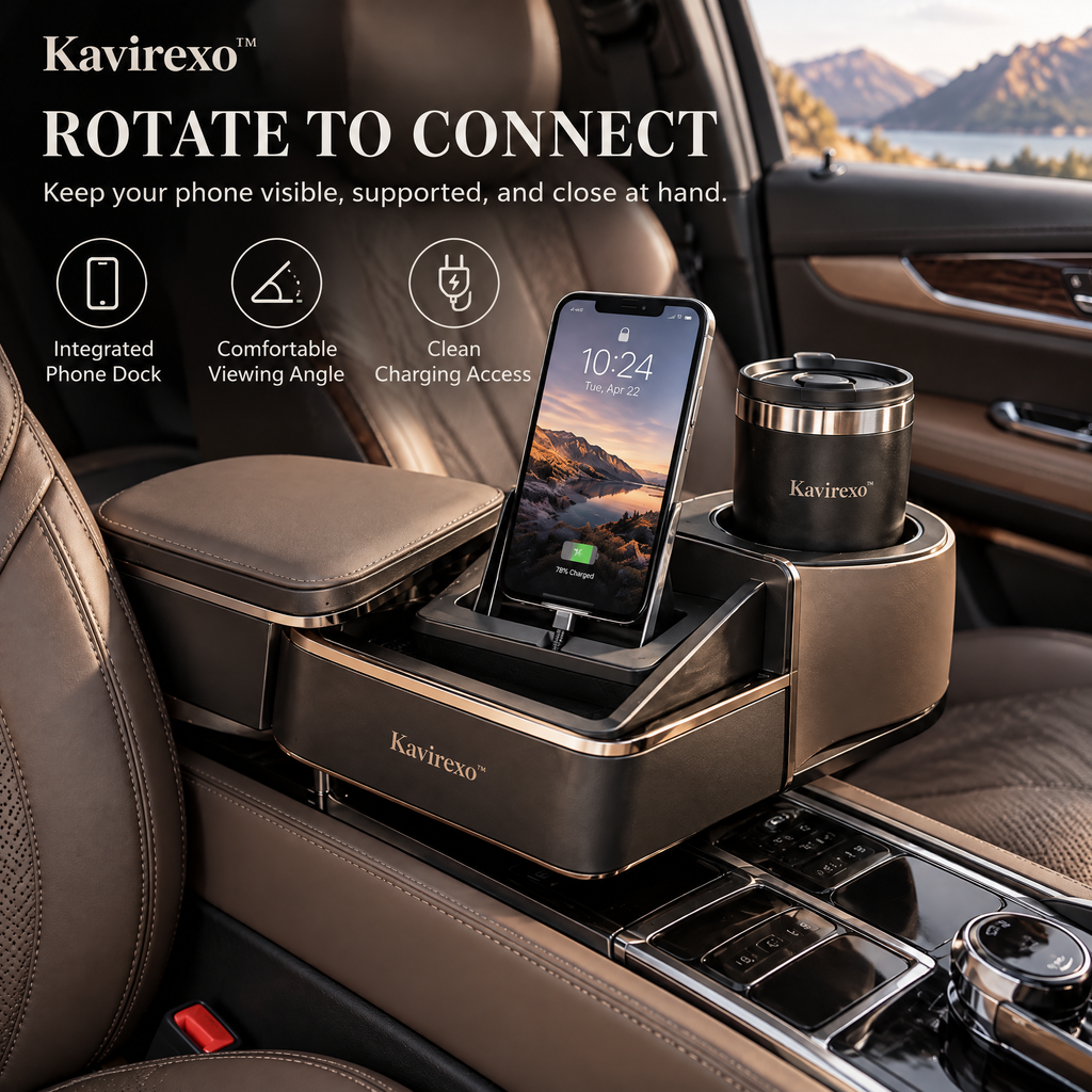 Kavirexo™ Rotating Armrest Utility Hub