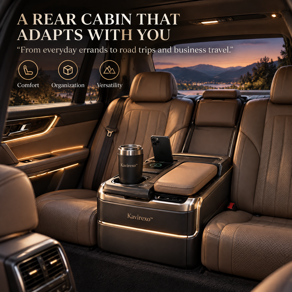 Kavirexo™ Convertible Rear Seat Lounge Dock