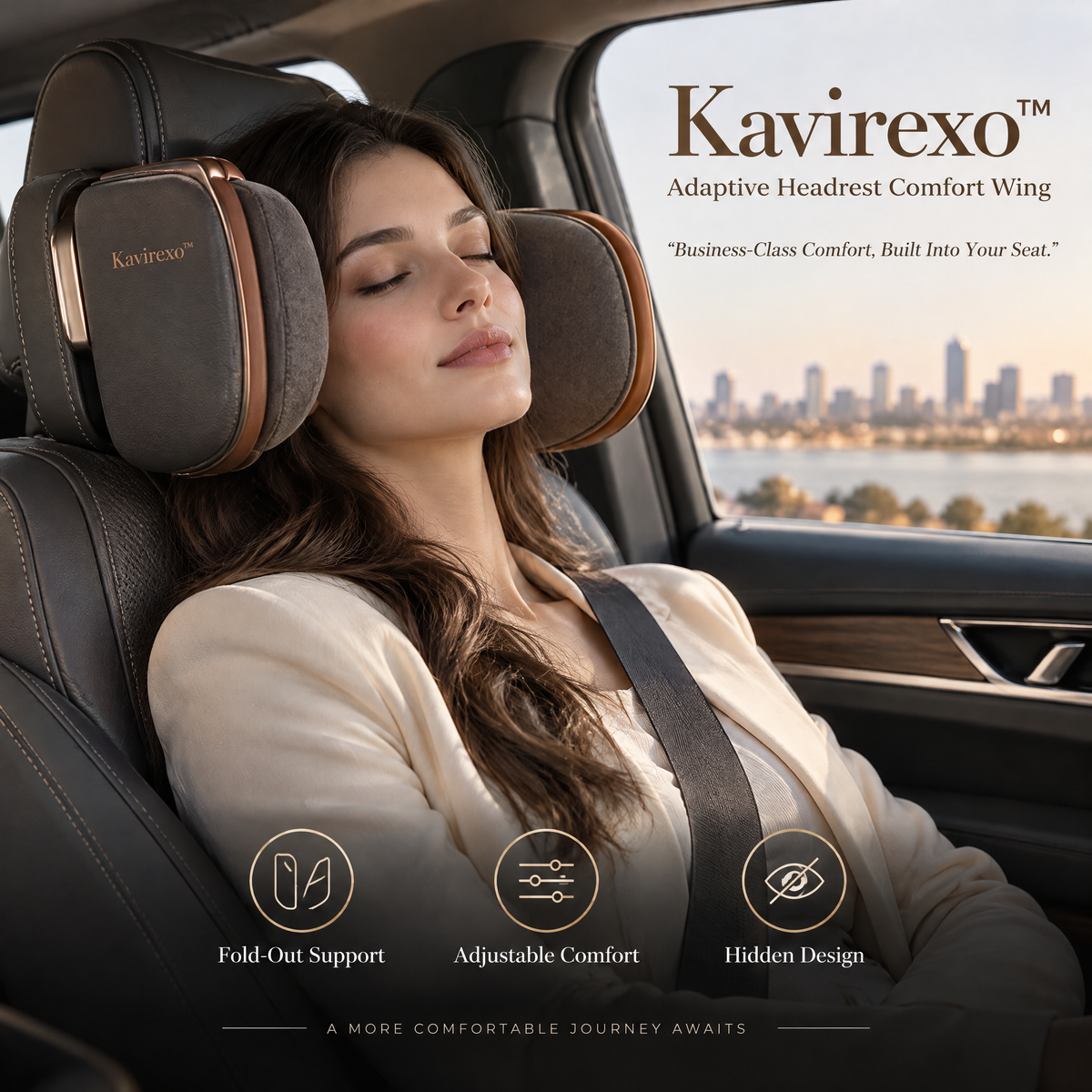 Kavirexo™ Adaptive Headrest Comfort Wing