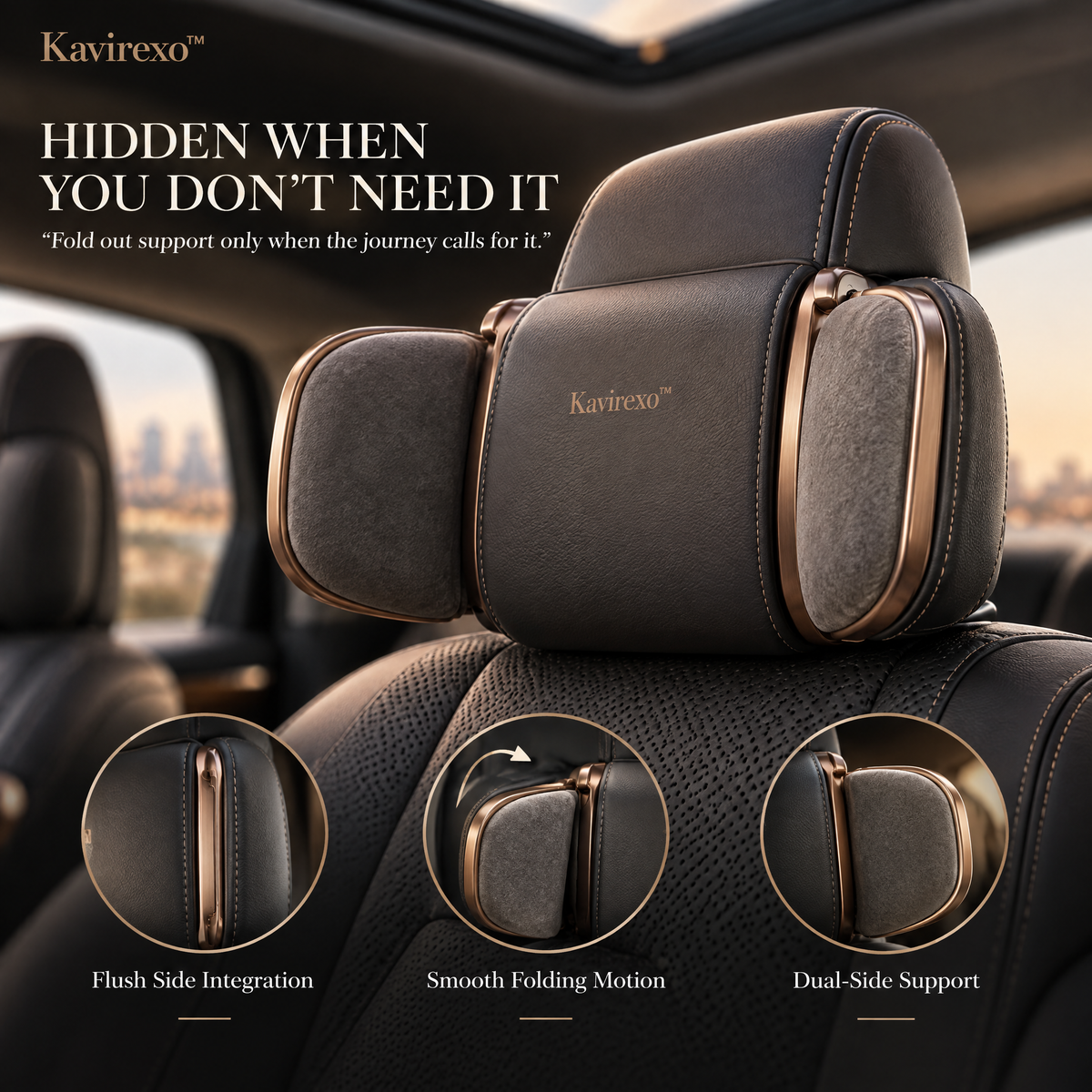 Kavirexo™ Adaptive Headrest Comfort Wing