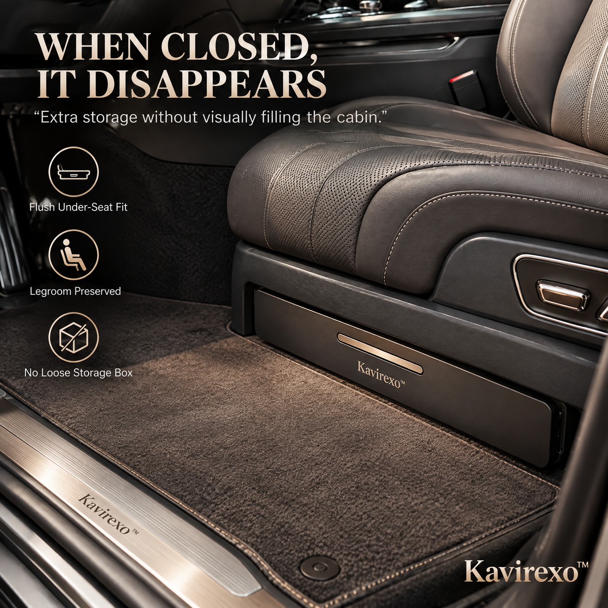 Kavirexo™ Under-Seat Pull-Out Drawer