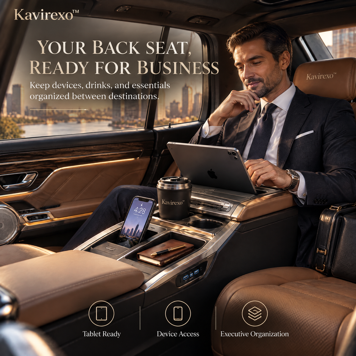 Kavirexo™ Rear Seat Executive Console