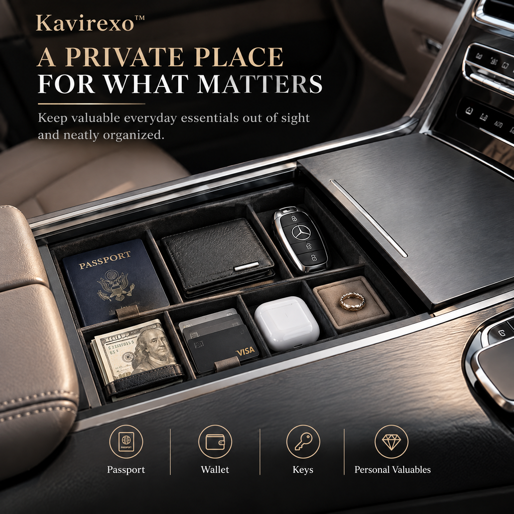 Kavirexo™ Console Sliding Privacy Vault