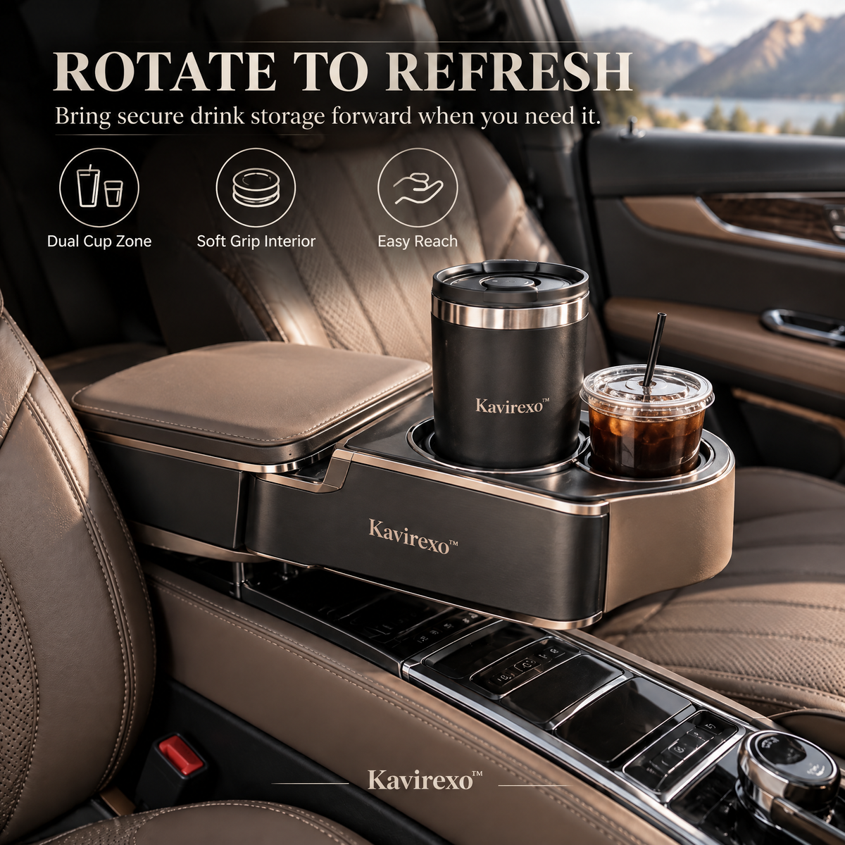 Kavirexo™ Rotating Armrest Utility Hub