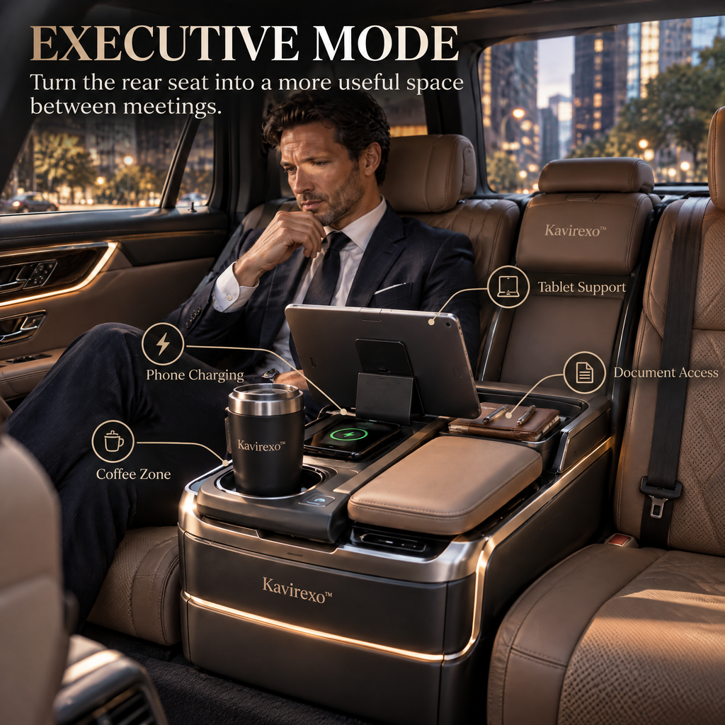 Kavirexo™ Convertible Rear Seat Lounge Dock