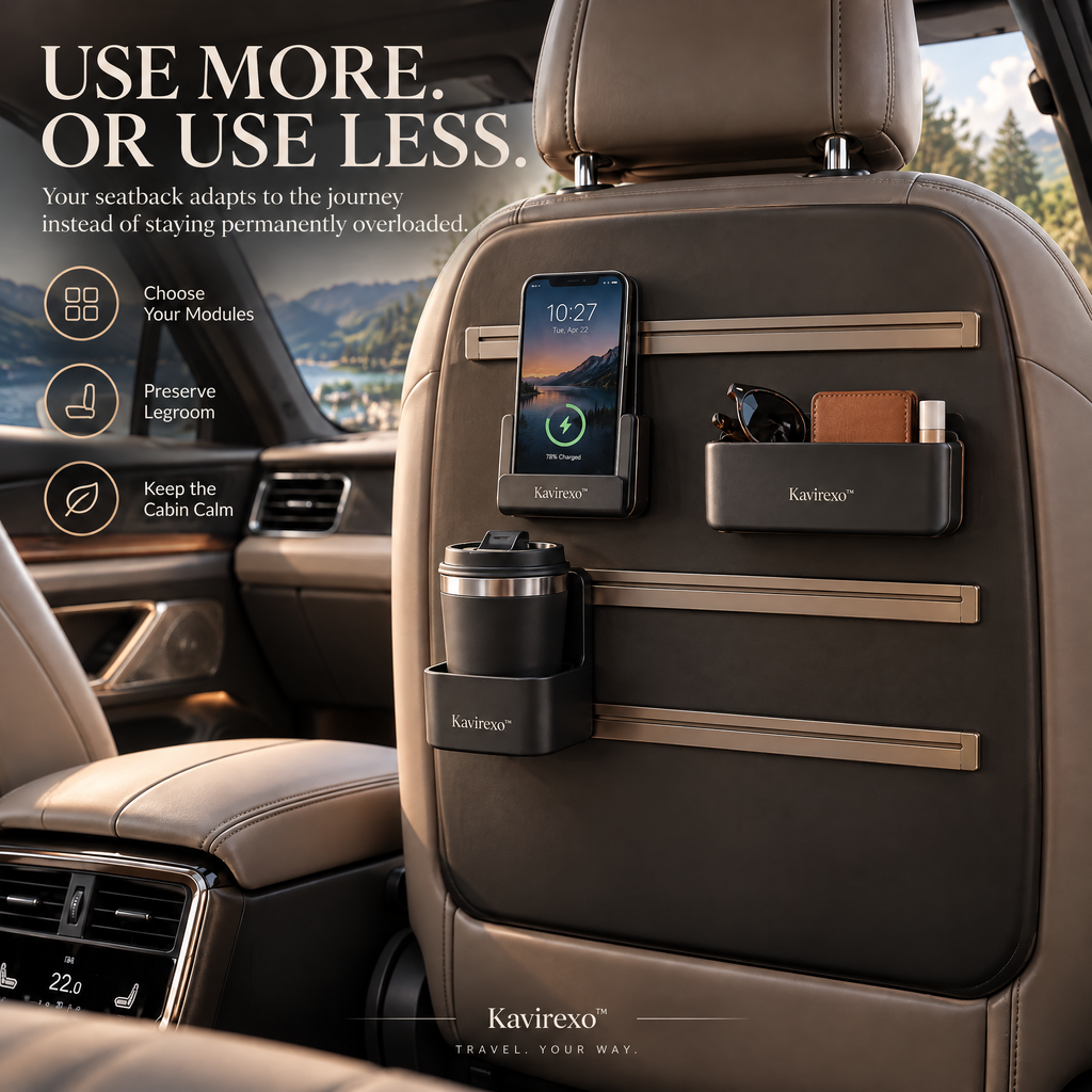Kavirexo™ Seatback Modular Travel Wall