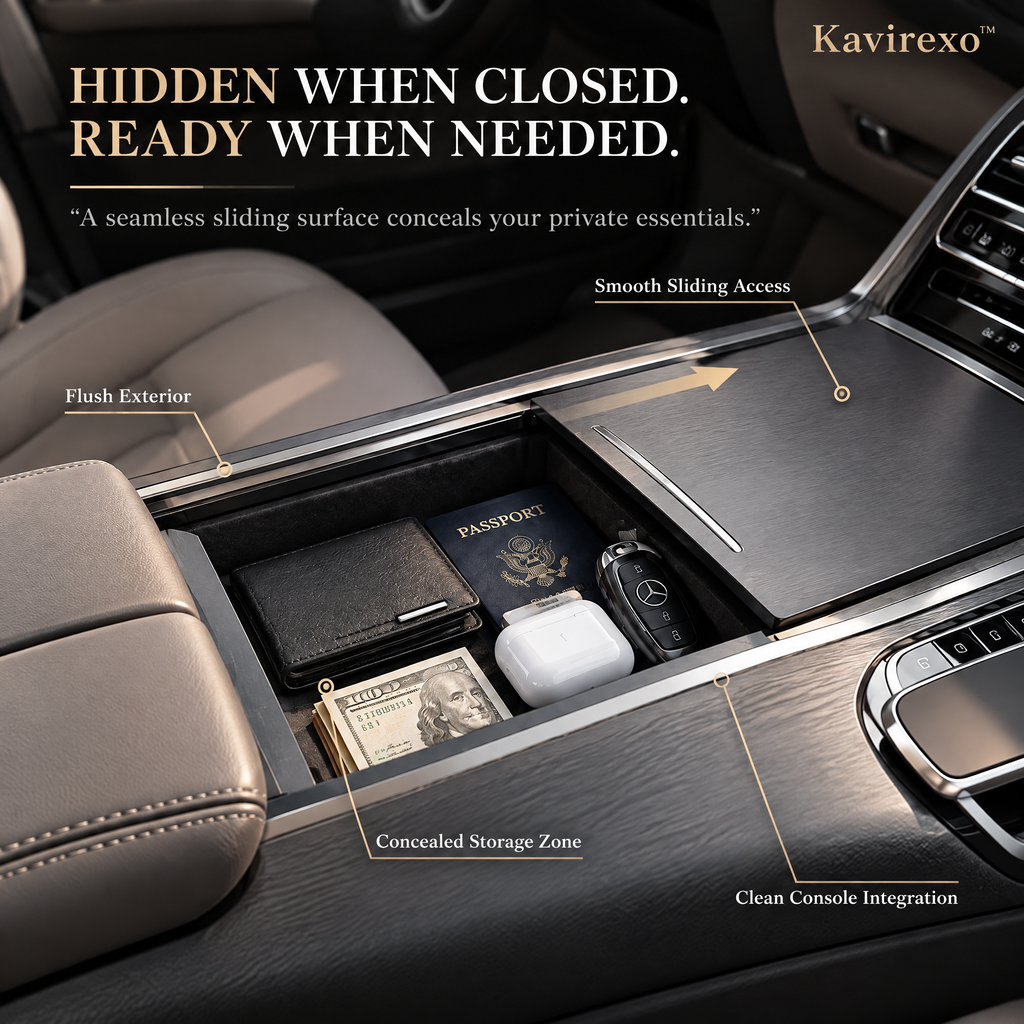 Kavirexo™ Console Sliding Privacy Vault