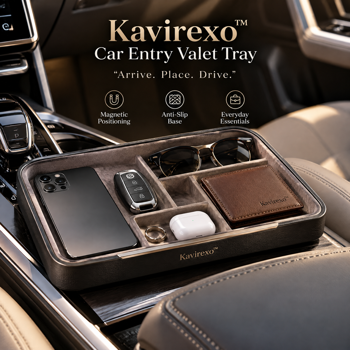 Kavirexo™ Car Entry Valet Tray