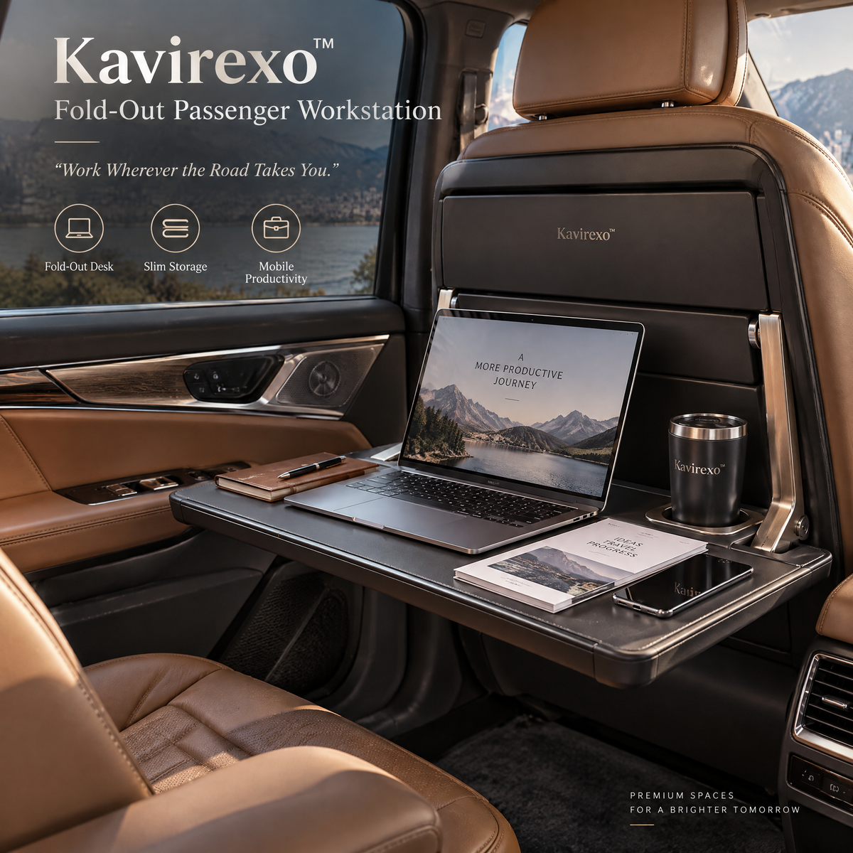Kavirexo™  Fold-Out Passenger Workstation