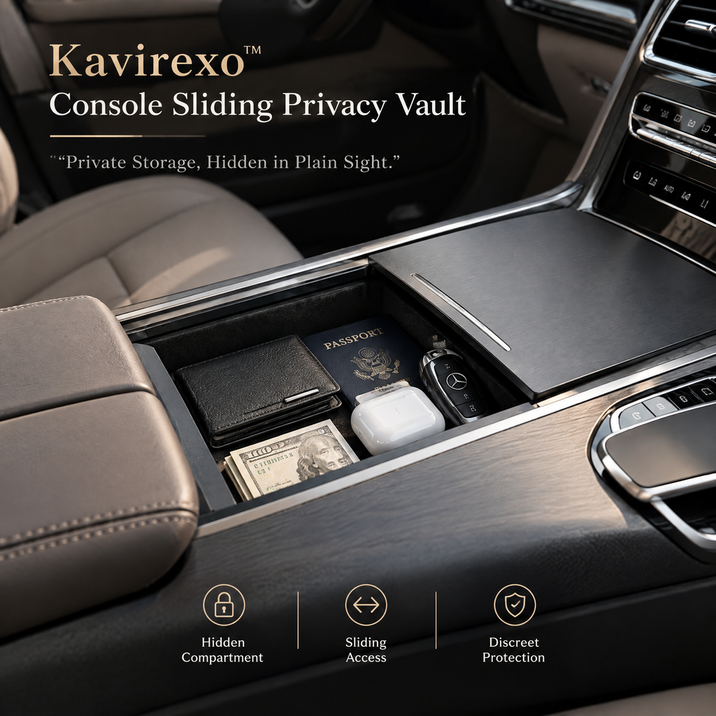 Kavirexo™ Console Sliding Privacy Vault