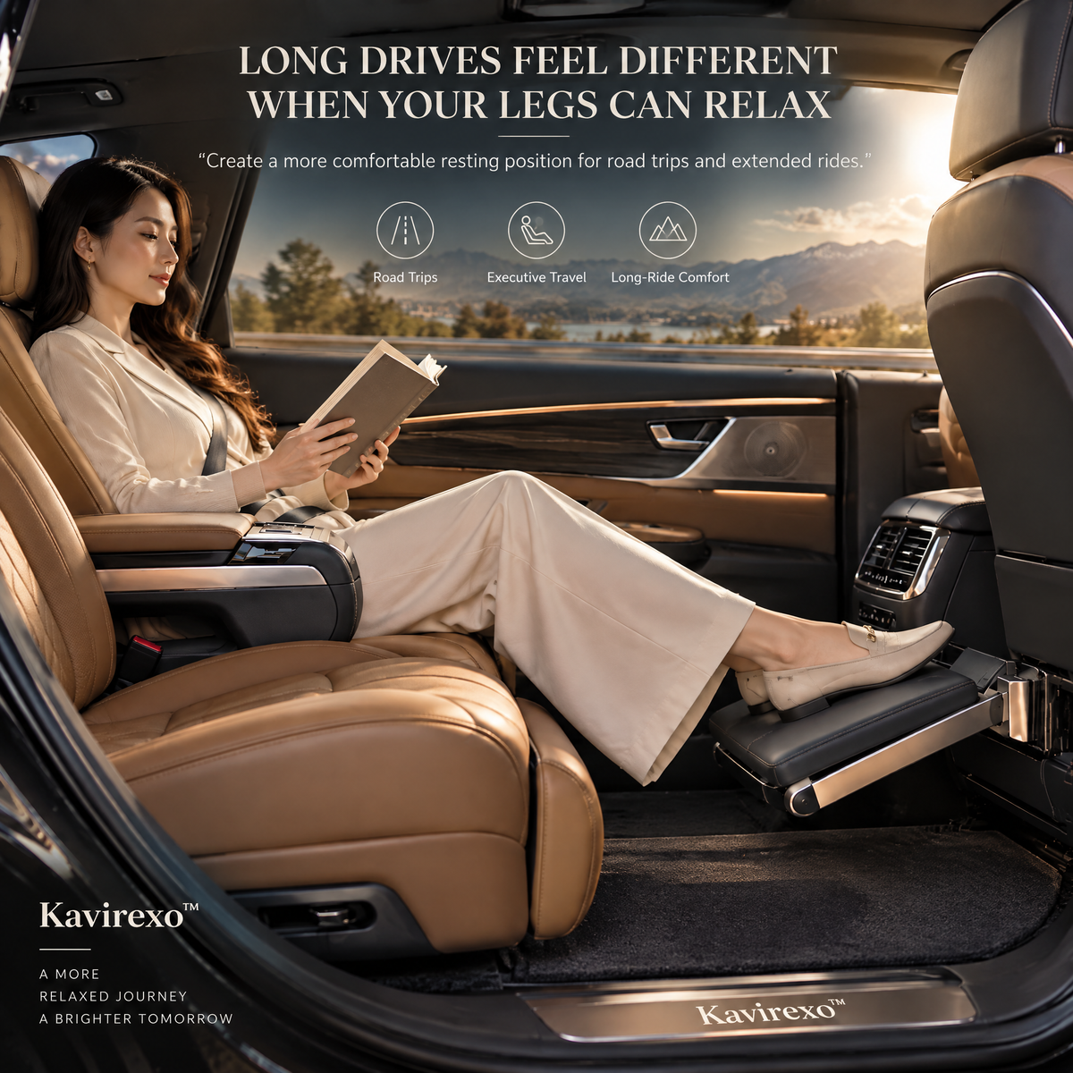 Kavirexo™ Retractable Footrest Lounge System