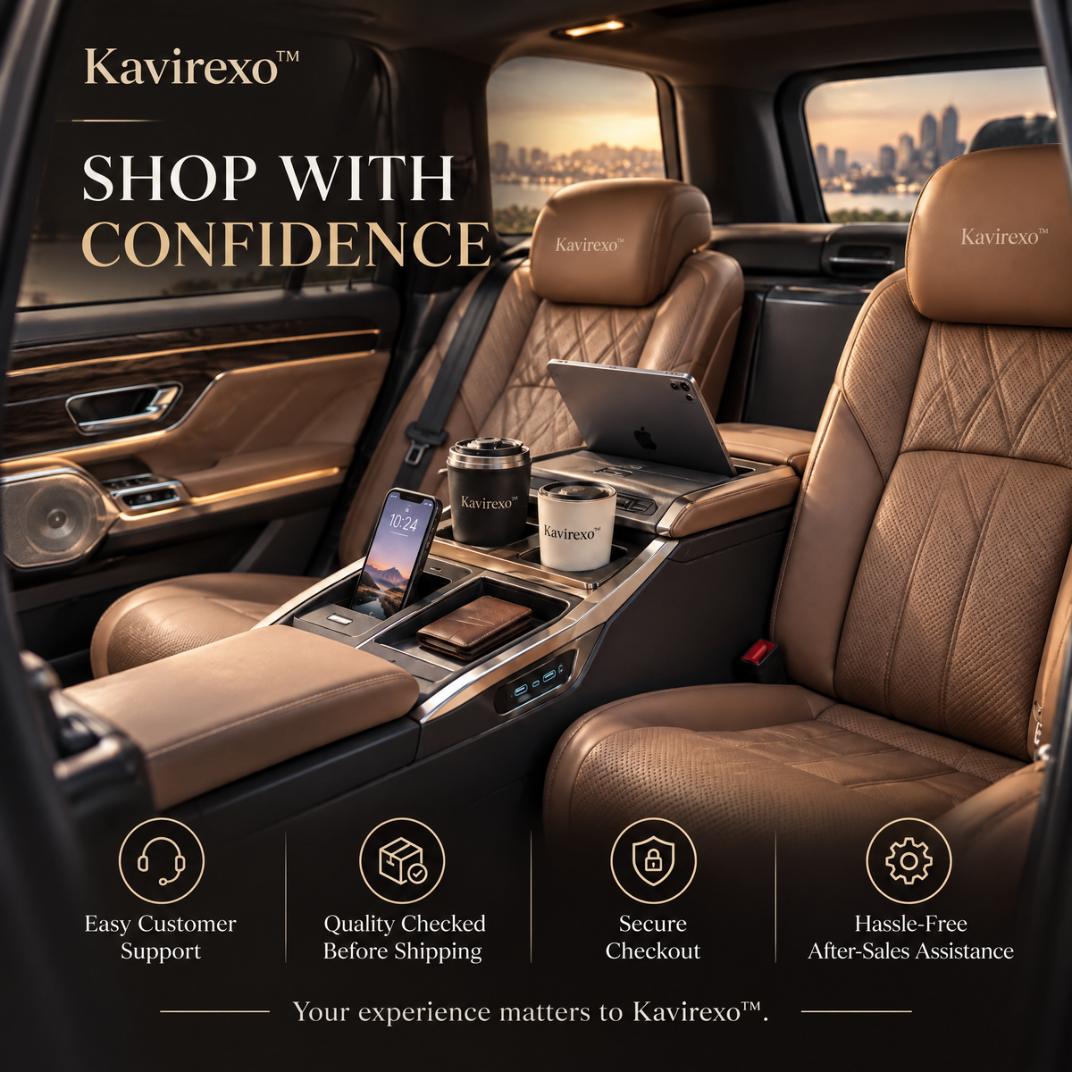 Kavirexo™ Rear Seat Executive Console